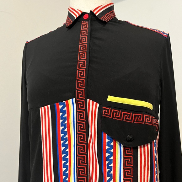Graphic Versace Blouse Circa 1980 - Picture 3 of 7